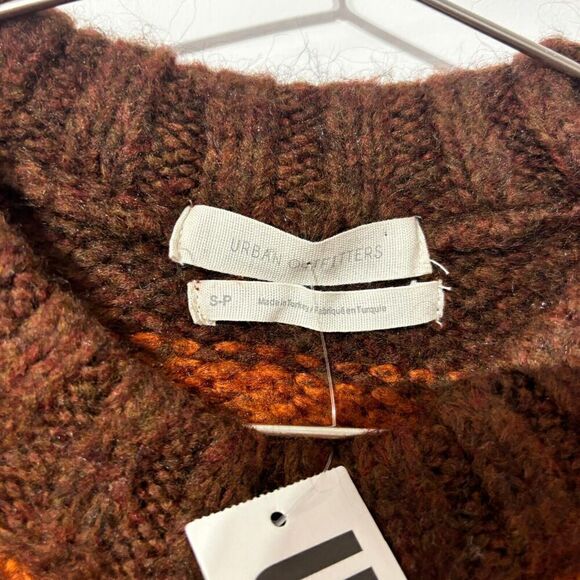 Urban Outfitters Super Soft Chunky Oversized Sweater Small Multicolor Crew Neck - Picture 5 of 7